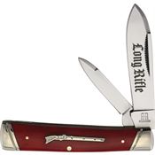 Rough Rider 2621 Long Rifle Gunstock Knife Red Bone Handles