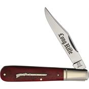 Rough Rider 2618 Long Rifle Granddad Barlow Knife Red Bone Handles