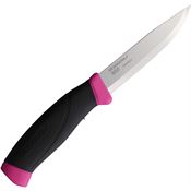 Mora 30157 Stainless Companion Fixed Blade Knife Magenta Handles