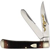 Rough Rider 2625 30th Anniversary Trapper Knife Brown Bone Handles