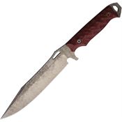 Dawson 49017 Marauder XL Monsoon Fixed Blade Knife Red Handles